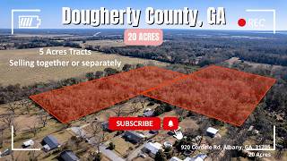 Dougherty County GA Land | 20 Acres, City Road Frontage, R-2 Zoning - Overview