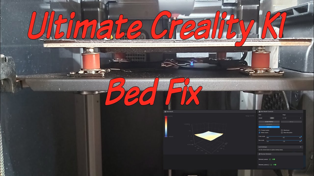 Ultimate Creality K1 Bed Fix Youtube