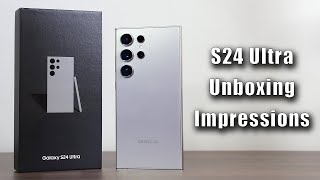 Samsung Galaxy S24 Ultra - UNBOXING and Impressions!