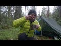 two night hike towards sauna at lake hangasjärvi