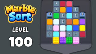 Marble Sort level 100 solution