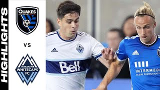 HIGHLIGHTS: San Jose Earthquakes vs. Vancouver Whitecaps FC | October 23, 2021