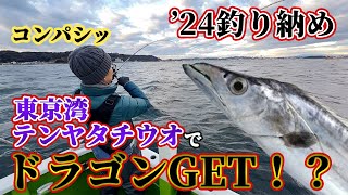 2024年末大爆釣！！24年釣り納めはテンヤタチウオで！！省エネバイブレーションで釣りまくり！！大事なのはヒットシーンじゃない！ ＃テンヤタチウオ ＃タチウオテンヤ ＃タチウオ