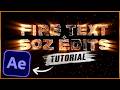 Fire Text  Animation & Effect l After Effects Tutorial