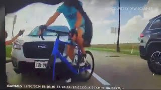 Camera captures two cyclists getting hit by alleged drunk driver