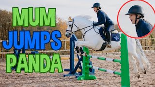 MUM JUMPS PANDA... JUMPING FOR THE FIRST TIME IN 18 YEARS!