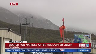 UPDATE: Search For Marines Continues After Pine Valley Helicopter Crash