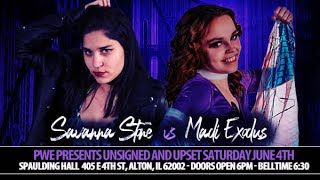 PWE - Unsigned \u0026 Upset - Madi Exodus vs. Savannah Stone - June 4th, 2022 (Full Match)