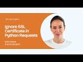 How to Ignore SSL Certificate in Python Requests Library | ScrapingAnt