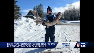 Eight-year-old donates $800 in fishing prize money to local cancer fund