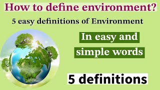 5 easy definitions of environment / definition of environment / #trendingvideo