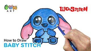 How To Draw STITCH | LILO & STITCH | DISNEY