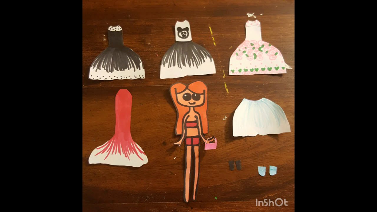 How To Make A Paper Doll Youtube