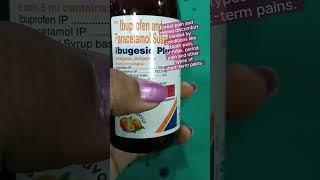 Ibugesic Plus Syrup #trendingvideo#youtubeshort