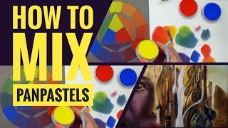 How to mix colours  using PanPastels - Primary Colours