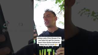 Vitaly Asks Chris Brown If He Can Help Him Get His Money Back From Quavo😮 #shorts