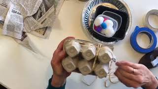 PPLD Cupboards, Crafts, and Experiments: Egg Carton Catapult