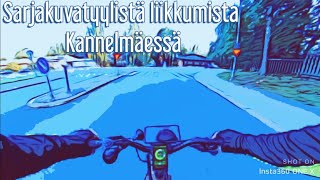 Cartoon biking Finland