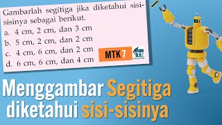 Menggambar Segitiga Diketahui Sisi Sisinya