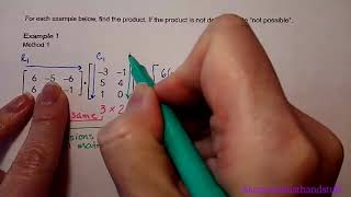 Matrix Multiplication Example 1