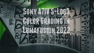 Sony a7IV S-Log3 Luts Color Grading in Lumafusion 2022