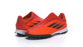 adidas Kids Soccer X Speedflow.3 Laceless Turf (Little Kid/Big Kid) SKU: 9511517