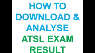 HOW TO VIEW AND DOWNLOAD ATSL EXAM RESULT IN EMIS WEBSITE