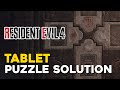 Resident Evil 4 Remake Stone Tablet Puzzle Solution