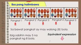 Pagpapakita at Pagbubukod ng mga Bagay na may Parehong Dami Gamit ang Kongkretong Bagay