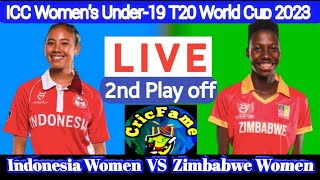 Zimbabwe W. U19 vs Indonesia W U.19 | IND-U19'W vs ZIM-U19'W | ICC U19 Women's T20 World Cup 2023