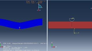 #abaqus tutorials: Bending test #Xfem crack growth#2d