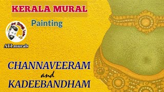 Kerala Mural Painting | CHANNAVEERAM | KADEEBANDHAM | Mural Painting for beginners | Online mural