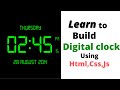 Create a Digital Clock Using HTML, CSS, JavaScript | How to create clock | Realtime Clock JavaScript