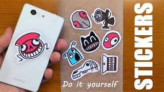 Easy！How to Make Trevor Henderson Creatures Stickers！Siren Head, Cartoon Cat, and so on DIY & draw