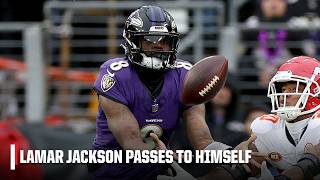 Lamar Jackson throws pass to...HIMSELF? 😮 | NFL on ESPN