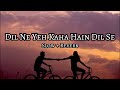 Dil Ne Yeh Kaha Hain Dil Se - | Slowed And Reverb | Udit Narayan | Slow Cloud