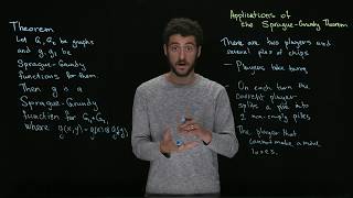 Applications of the Sprague-Grundy Theorem: Introduction to Combinatorial Game Theory #6