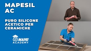 Sigillante silicone acetico puro senza solventi | Mapesil AC | Resistente alla muffa