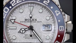 Rolex 126719 BLRO GMT Master II 18K White Gold with Meteorite Dial