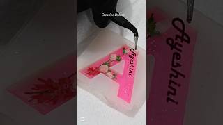 Epoxy Resin keytag with 3D flower bouquet 💐😍| 017  #howtomake #diy #epoxyresin #viralshort #craft