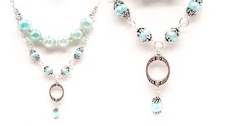 How-To Jewelry Tutorial: Aqua Agate Multi Strand Necklace