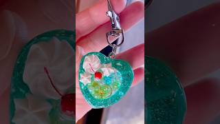 クリームソーダのハートシェイカー #shortvideo #diy #resin #ハンドメイド #喫茶店