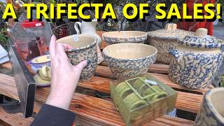 I HOPE YOU HAVE MONEY! Yard Sale, Church Sale & The Flea Market! Shop With Me! | Vintage Reselling