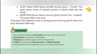 DBMS & SQL Tutorial | SELECT and INSERT Query Explained with Examples | Class 10 Computer Science