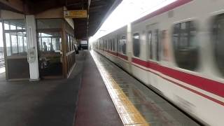 名鉄1000系・1200系特急河和ゆき山王駅通過