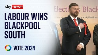 Labour wins Blackpool South by-election from the Conservatives