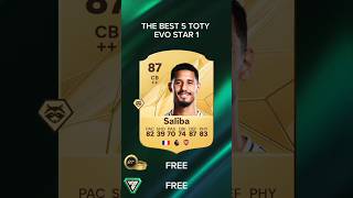 The 5 BEST EVO ToTY Cards in FC25 🔥#shorts #fifa #saliba #short #evolution #eafc25 #fc25