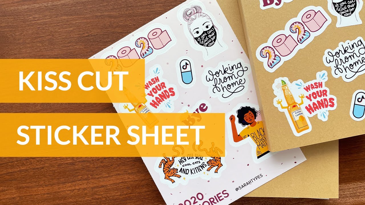 How To Make Sticker Sheets With Cricut - Kiss Cut Stickers - YouTube