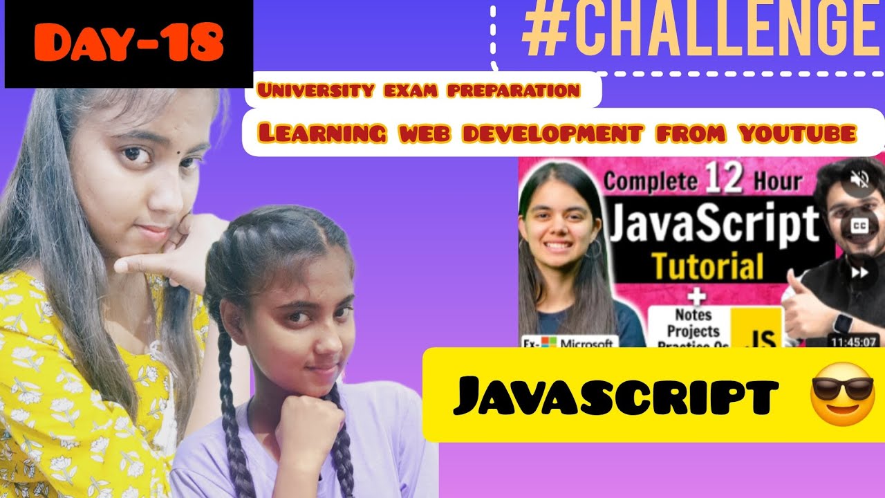 Learning Web Development From Youtube Javascript Study Vlog