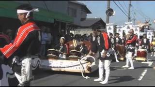 2012年度　大竹祭　安芸　大瀧太鼓(6)　道中　taiko JAPAN matsuri